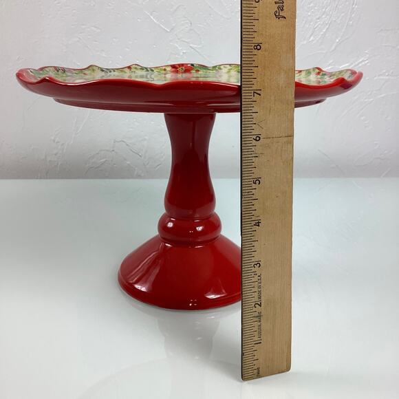 RARE The Pioneer Women Holiday Cheer Cake Stand 10.75 NEW - Picture 6 of 8